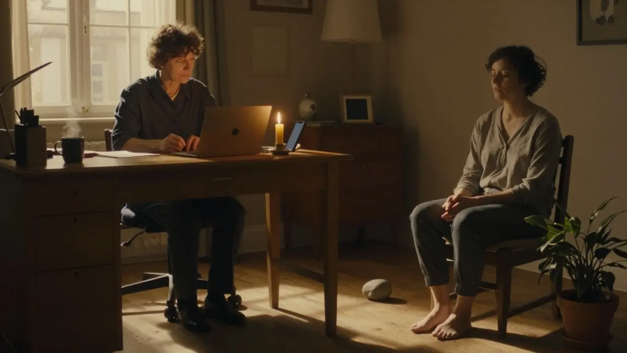 Jak vytvářet rituál začátku a konce online sezení: Struktura pro soustředění