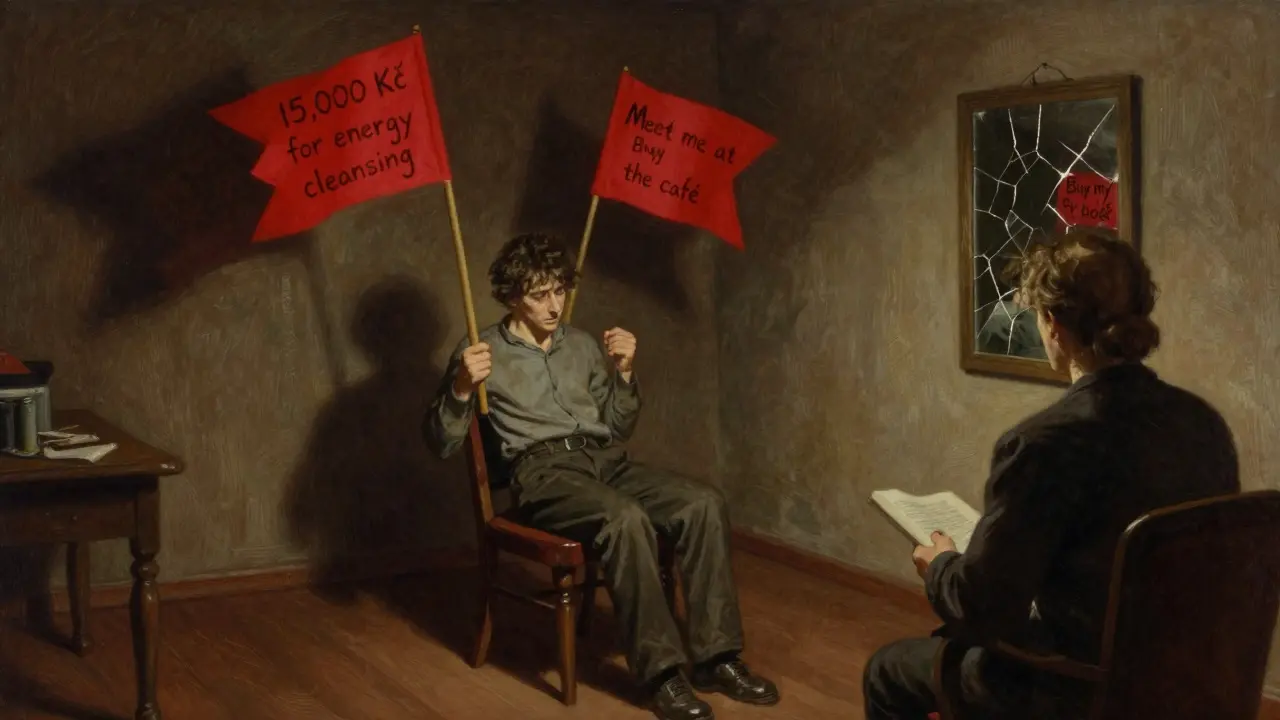 Červené vlajky při výběru terapeuta: Kdy raději odejít z ordinace