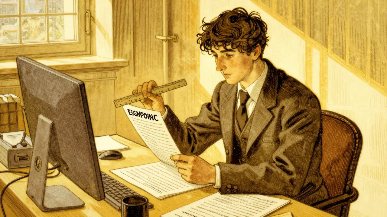 Postava s perfekcionistickým řádem a pocitem správnosti při OCPD.