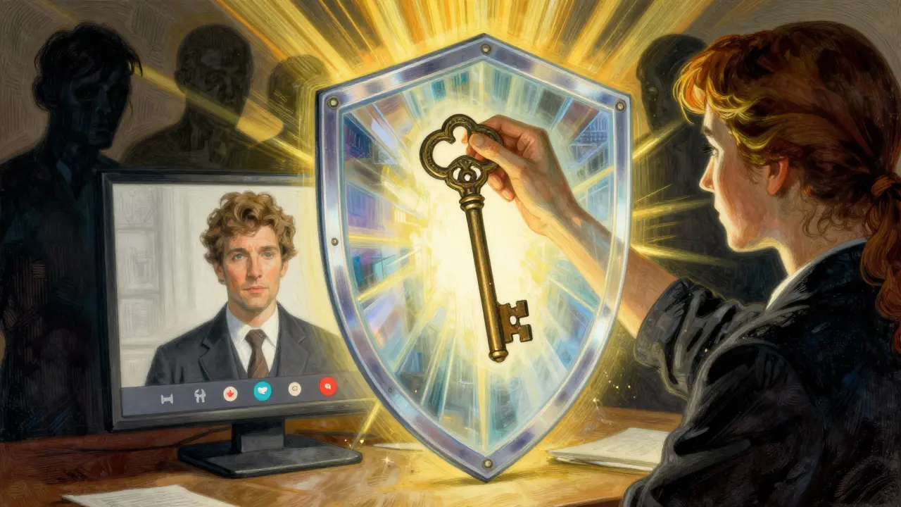 Symbolická ochrana dat a soukromí v online terapii